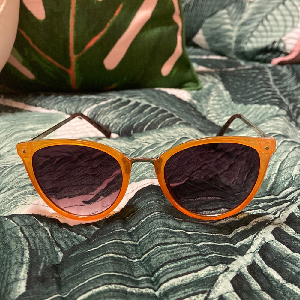 Orange retro inspired sunglasses